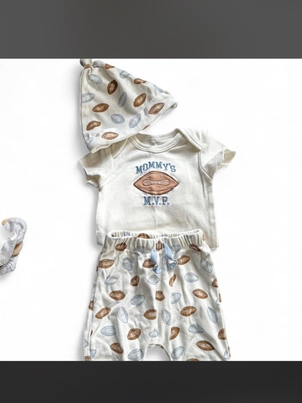 Football/ Dinosaur Baby boy Outfit Lot